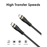 Salpido Crystal Dual Quick Charge 30W  USB C to Lightning Cable | 1M PD  Fast Charge | SDC 44 C L