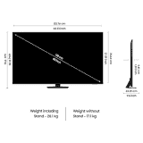 Samsung 4K Ultra HD AI Smart Neo-QLED TV  | 139 cm (55 inch) | Graphite Black | QA55QN85DBULXL