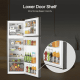 LG Frost Free Double Door 3 Star Convertible Refrigerator | 246 L | with Inverter Compressor | Ebony sheen | GL S262SESX