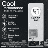 LG Frost Free Double Door 3 Star Convertible Refrigerator | 246 L | with Inverter Compressor | Ebony sheen | GL S262SESX