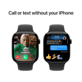 Apple Watch Series 10 | GPS | Cellular | 46mm | S/M | Jet Black Aluminium with Black Sport Band | Jet Black Strap