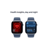 Apple Watch Series 10 | GPS | 42mm | S/M | Silver Aluminium with Denim Sport Band | Denim Strap | MWWA3HN/A