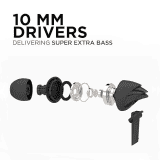 boAt Bassheads 100 Wired Earphone | Super Extra Bass | Black