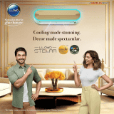 Lloyd Stellar 6 in 1 Convertible  | 1.5 Ton |  5 Star |  Split Inverter Mood Lighting | Door Open Alert |Smart 4-Way Swing | Direct Voice Command AC  Wi-fi Connect | White | GLS18V5FWGST