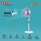 Usha Maxx Air Pedestal Fan | 400 mm | Purple & White