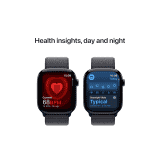 Apple Watch Series 10 | 42mm | Jet Black Aluminium | Ink Sport Loop | Ink Strap | MWWG3HN/A