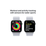 Apple Watch Series 10 | GPS | 42mm | Silver Aluminium with Blue Cloud Sport Loop | Blue Cloud Strap | MWWD3HN/A