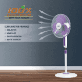 Usha Maxx Air Pedestal Fan | 400 mm | Purple & White