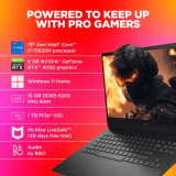HP Omen Intel Core i7 13th Gen 13620H  |16 GB | 1 TB SSD | 6 GB Graphics NVIDIA GeForce RTX 4050 Gaming Laptop | 16.1 inch | Shadow Black | 16-wd0011tx