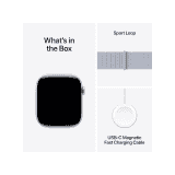 Apple Watch Series 10 | GPS | 42mm | Silver Aluminium with Blue Cloud Sport Loop | Blue Cloud Strap | MWWD3HN/A