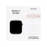 Apple Aluminium Case Sport Band Light Blush Strap |  Watch Series 10 | GPS | 46mm | M/L Rose Gold | MWWU3HN/A