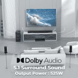 ZEBRONICS Zeb-Juke  Bar 9450 PRO | Dolby 5.1 soundbar | Powerful subwoofer