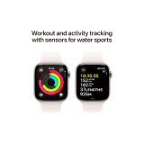 Apple Aluminium Case Sport Band Light Blush Strap |  Watch Series 10 | GPS | 46mm | M/L Rose Gold | MWWU3HN/A