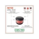 Meyer Kitchen Hacks Mini Handy Chopper | All In One Chopper | 125Ml | Orange