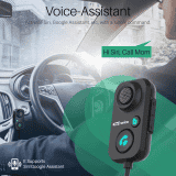Portronics Auto 12 Car Bluetooth Receiver | 3.5mm AUX Connector | USB Port Powered | Call Button | Black | POR 1195