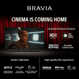 Sony BRAVIA 8 Series AI Smart QLED Google TV | 165 cm (65 inch) | 4K Ultra HD  | Black | K 65XR80