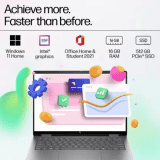 HP ENVY AI PC Intel Core Ultra 5 125U  | 16 GB | 512 GB SSD Thin and Light Laptop  | 14 inch |  Meteor Silver | 14-fc0105TU