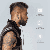 boAt BassHeads 220 Wired Earphones | In the Ear | Black