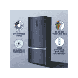 Haier Frost Free Double Door Bottom Mount Convertible Refrigerator | 14 in 1 Convertible |  IcingDigital Control Panel | Graphite Black | HRB-4952BGK-P