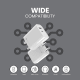 Portronics Adapto 45 | wide Compatibility | 20 Watt Fast Charger | White | POR 1445