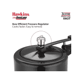 Hawkins Instaa Pressure Cooker | 3 L | Induction Inner Lid Cooker | Tall Body Hard Anodised Cooker | Black | IIH3T