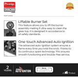 Prestige Svachh Hob PSVH 03 AI | Toughened Glass Hob Top Multi Spark Ignition System | 3 Brass Burner | Black | 40580