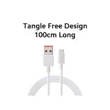 Xiaomi Sonic Charge 2.0 Type C Cable | Usb To Type C | 100 Cm | White | XMUSBTC100