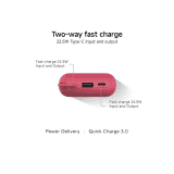 Xiaomi Pocket Power Bank | 10000mAh | 22.5W | Maroon | P15ZM