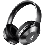 Boat Nirvanaa Headset | Hybrid Active Noise Cancellation | 65H Playback | Gunmetal Grey | 751ANC T
