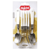 Glare Ice Cream Spoon 6Pc Opal GA309 Assorted Colours