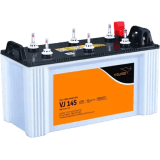 V-Guard VJ145 Flat Tubular Battery 135Ah | 40 Months Warranty VJ145 use with Pure Sine Wave Inverter