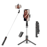 Portronics Lumistick Smart Selfie Stick | Bluetooth v 5.3 |  Black |  POR 2040