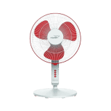 V-Guard Finesta STS Plus Table Fan | 400 mm | 3 Blade | White Red