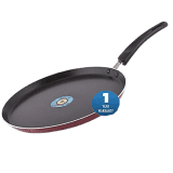 Blueberrys Nonstick Tawa Pan, 26 Cm, 3mm Thickness, 3 Layar Coating,Induction Base | Black