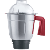 USHA TH800MX3 Thunderbolt Mixer Grinder | 3 jar |  800 W | Red