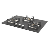 Faber HOB BELLA HT 753 BR AI FFD Automatic Hob | 3 Burner | Glass Top | Black