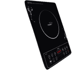 V-Guard VIC 25 Induction Cooktop | 2000 W | Electric Induction Stove with Preset Indian Menu | Temperature Control | Push button | Auto cutoff | Polished Glass