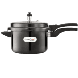 Greenchef Pressure Cooker Hard Anodized Induction Base Induction Bottom Pressure Cooker | 5 L  | Aluminium