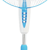USHA Mist Air Flo Pedestal Fan | 400cm | 3 Blade | Light Blue
