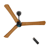 Atomberg Renesa + Ceiling Fan | 1200 mm | BLDC Ceiling Fan with Remote Control & LED Indicators | Golden Oak