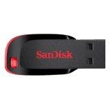SanDisk Cruzer Blade | USB Flash Drive | 32 GB | Pen Drive | Black,Red
