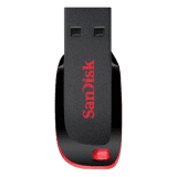 SanDisk Cruzer Blade | USB Flash Drive | 32 GB | Pen Drive | Black,Red
