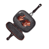 Impex |  RUBY-2824 |  28 cm | Die-Cast Nonstick Aluminium Double Grill Pan | Brown