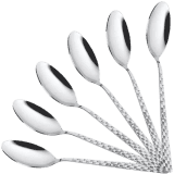 Prabha Stainless Steel Baby Spoon | 12 Set | Silver