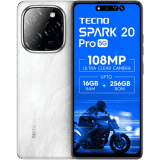 Tecno Spark 20 Pro 5G | 8 GB RAM | 256 GB | Glossy white