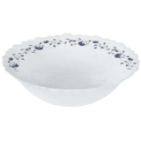 Larah | Borosil |  2Pc Multipurpose Bowl Set | White | Blue