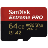 SanDisk Extreme PRO Memory Card With Adapter | 64 GB | 200 MB/s