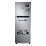 Samsung Convertible 3 In 1 Digital Inverter Frost-Free Double Door Refrigerator | 236 L | 3 Star | Clean Steel | RT28C3733SL/HL