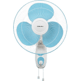 Bajaj Esteem Wall Fan | 3 Blade | 400 mm| Icy Blue & White
