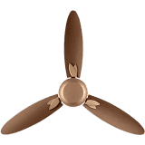 Usha Bloom Magnolia Goodbye Dust Ceiling Fan  | Anti Dust Feature | 1250 mm | 85 Watt | Sparkle Golden & Brown